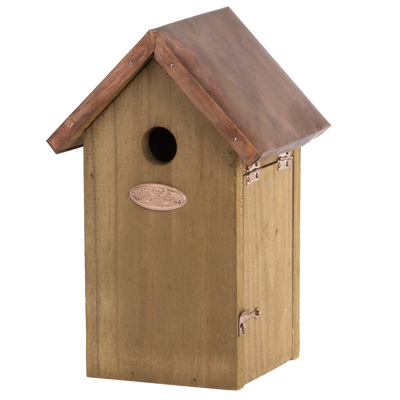 Caja Nido Techo Cobre para Herrerillos Caja Nido Techo Cobre para Herrerillos